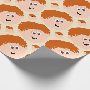 KAPSkids Face (lil'boy red hair) Geschenkpapier