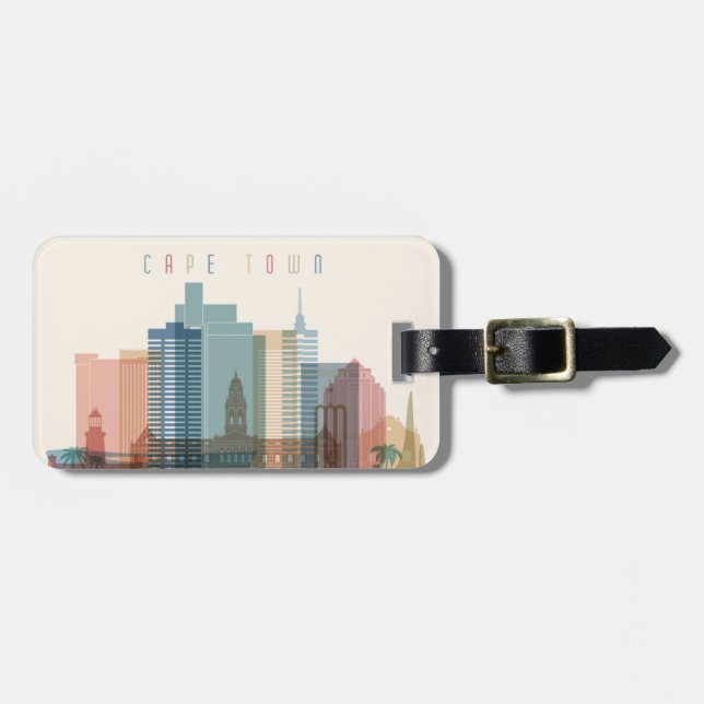 Kapstadt, Afrika| City Skyline Gepäckanhänger (Vorderseite horizontal)