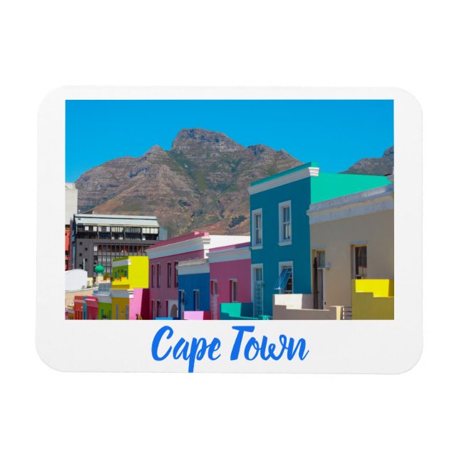 Kapstadt Bo-Kaap Stadtbild Südafrika Magnet (Horizontal)