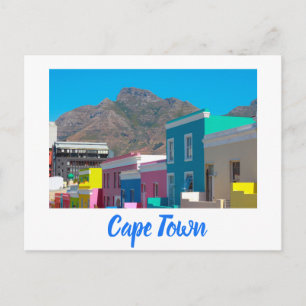 Kapstadt Bo-Kaap Stadtbild Südafrika Postkarte