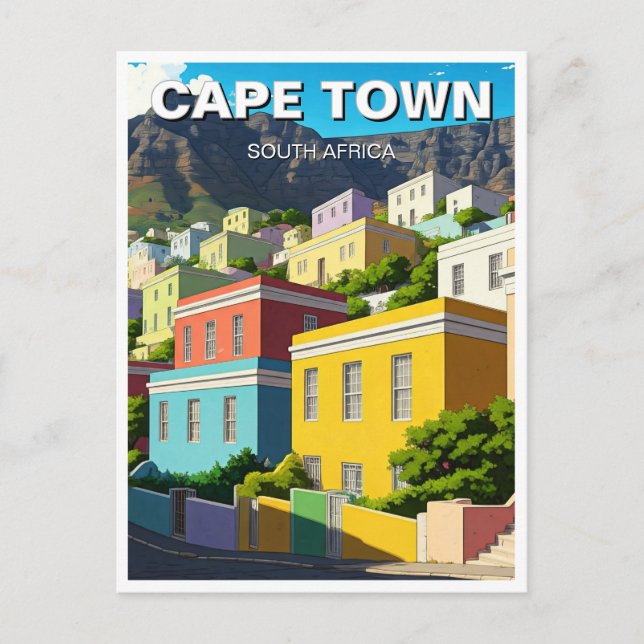 Kapstadt Bo-kaap Südafrika Postkarte (Vorderseite)