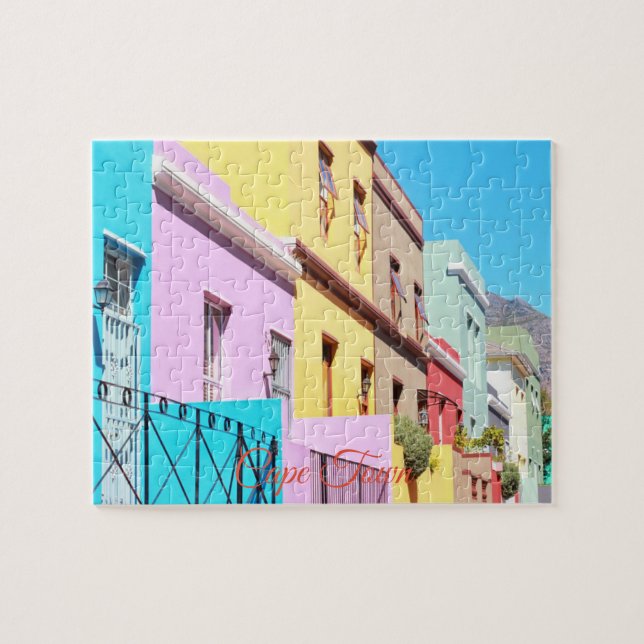 Kapstadt farbenfrohe Häuser Bo Kaap Street (Horizontal)
