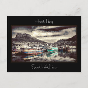 Kapstadt Hout Bay Südafrika Hafen Postkarte