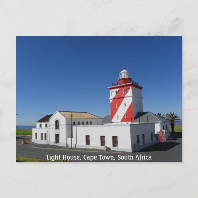 Kapstadt Leuchtturm Postkarte (Vorderseite)