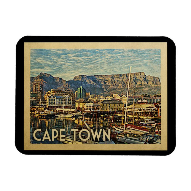 Kapstadt Magnet Südafrika Vintage Travel (Horizontal)