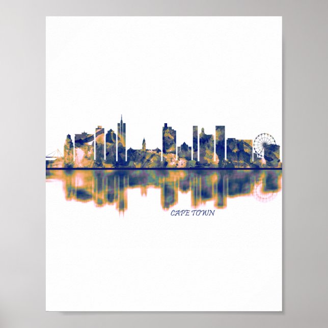 Kapstadt Skyline Poster (Vorne)