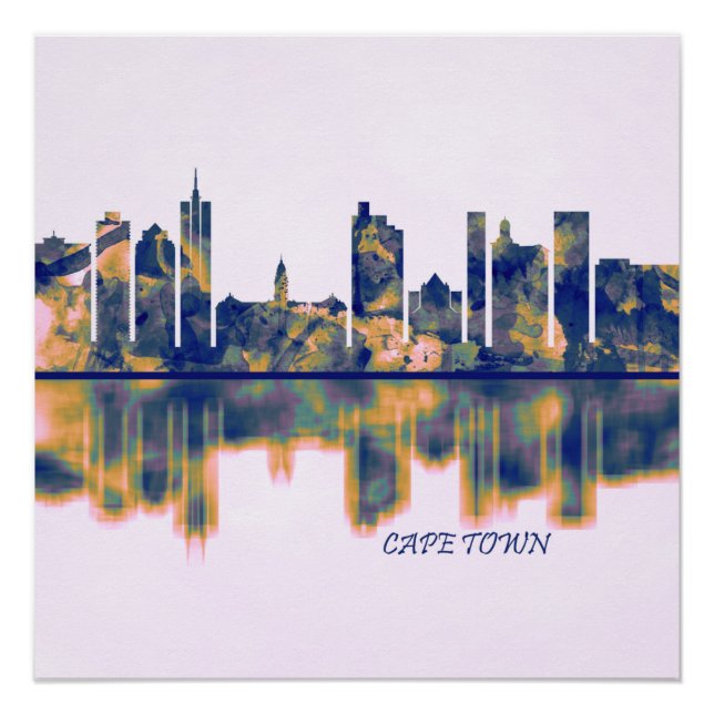 Kapstadt Skyline Poster (Vorderseite)