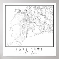 Kapstadt South Africa Street Map