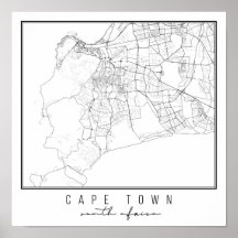 Kapstadt South Africa Street Map