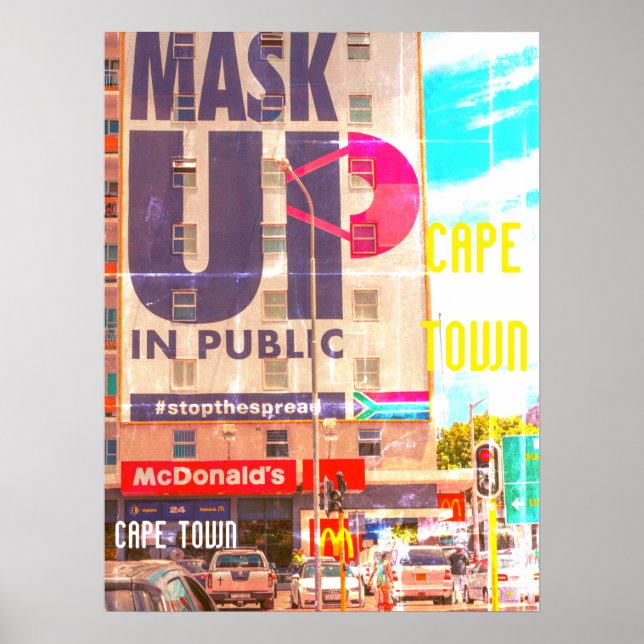 Kapstadt Stadtbild Architektur Südafrika Poster (Vorne)