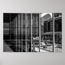 Kapstadt Stadtbild Löwen Leiter Südafrika Poster