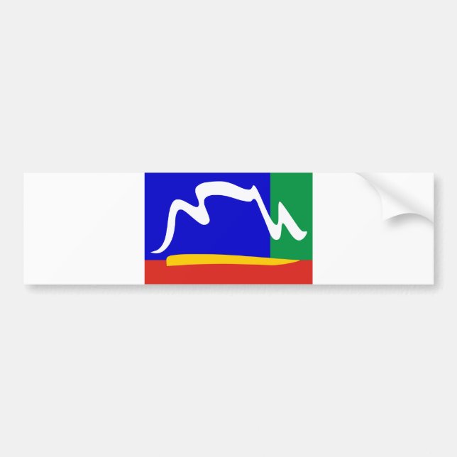 Kapstadt-Stadtflagge Autoaufkleber (Vorne)