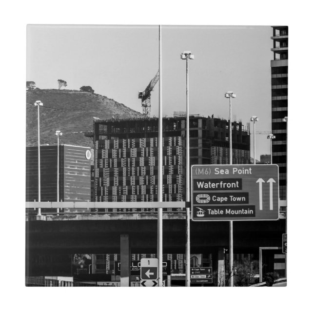 Kapstadt Stadtzentrum Stadtbild Südafrika Fliese (Vorderseite)