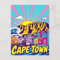 Kapstadt, Südafrika Art Travel Poster