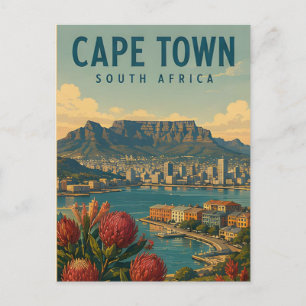 Kapstadt Südafrika Berg Küsten Reise 🏔️ Postkarte