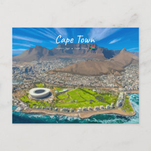 Kapstadt, Südafrika - Blick auf den Tafelberg Postkarte