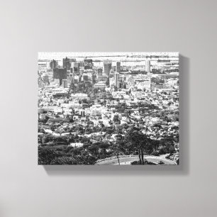 Kapstadt Südafrika City Monochrome Leinwanddruck