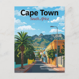 Kapstadt Südafrika Farbige Straße Postkarte