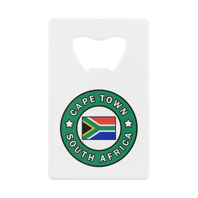 Kapstadt Südafrika Geldbeutel Flaschenöffner (Vorderseite)