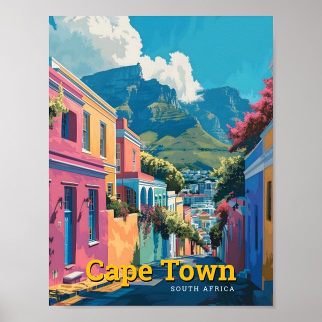 Kapstadt Südafrika Kunst, Dichtung und Musik Poster (Vorne)