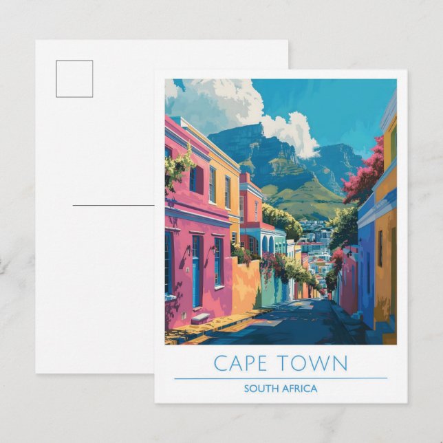 Kapstadt Südafrika Kunst, Dichtung und Musik Postkarte (Vorne/Hinten)