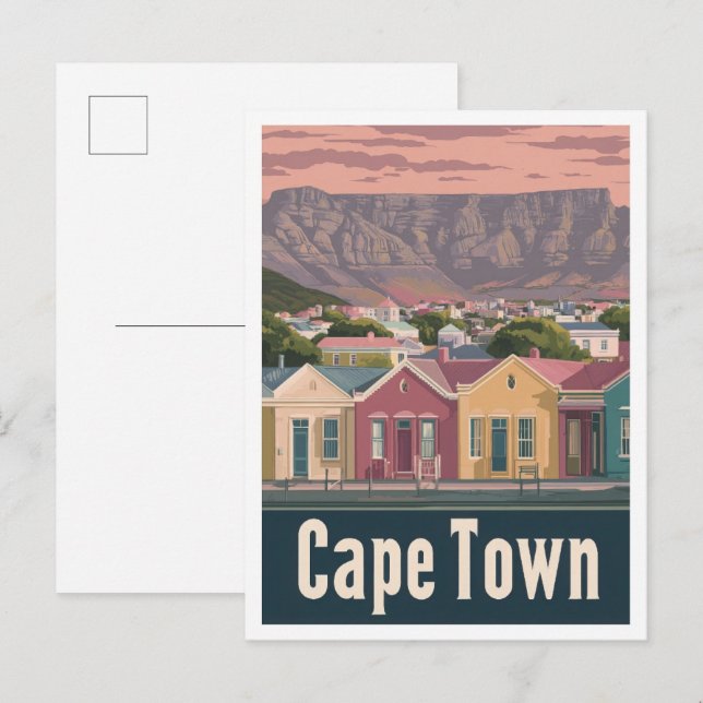 Kapstadt Südafrika Kunst, Dichtung und Musik Postkarte (Vorne/Hinten)