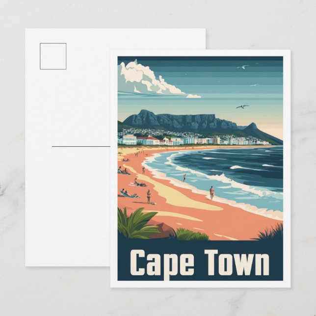 Kapstadt Südafrika Kunst, Dichtung und Musik Postkarte (Vorne/Hinten)