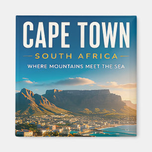 🏔️ Kapstadt Südafrika Küsten Heimdekoration 🌊 Magnet