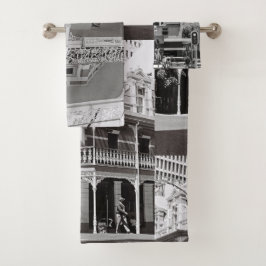 Kapstadt Südafrika Monochrome Badhandtuch Set