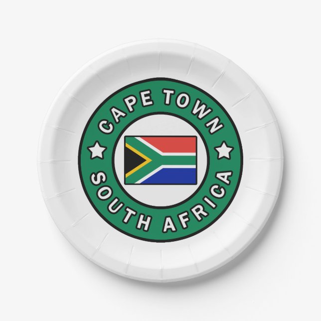 Kapstadt Südafrika Pappteller (Vorderseite)