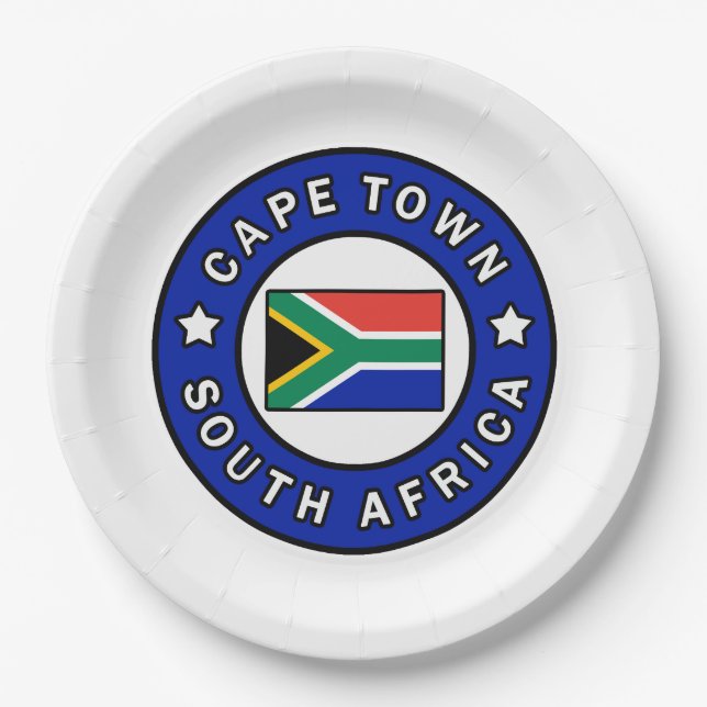 Kapstadt Südafrika Pappteller (Vorderseite)