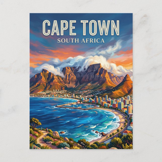 Kapstadt Südafrika Postkarte (Vorderseite)