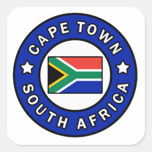 Kapstadt Südafrika Quadratischer Aufkleber