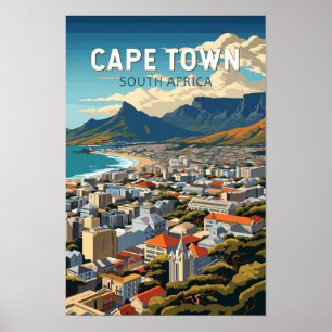 Kapstadt Südafrika Reisen Vintag Poster