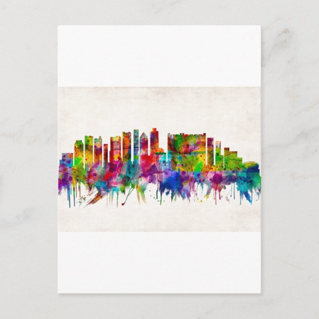 Kapstadt Südafrika Skyline Feiertagspostkarte (Vorderseite)