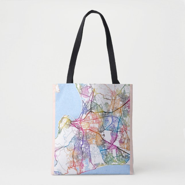 Kapstadt Südafrika Stadtplan Tasche (Vorderseite)