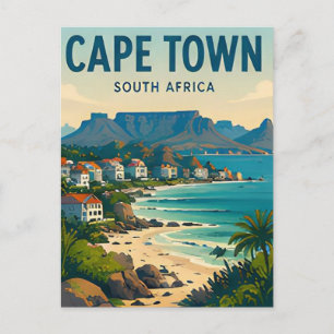 Kapstadt Südafrika Tafelberg Ozeanblick Postkarte