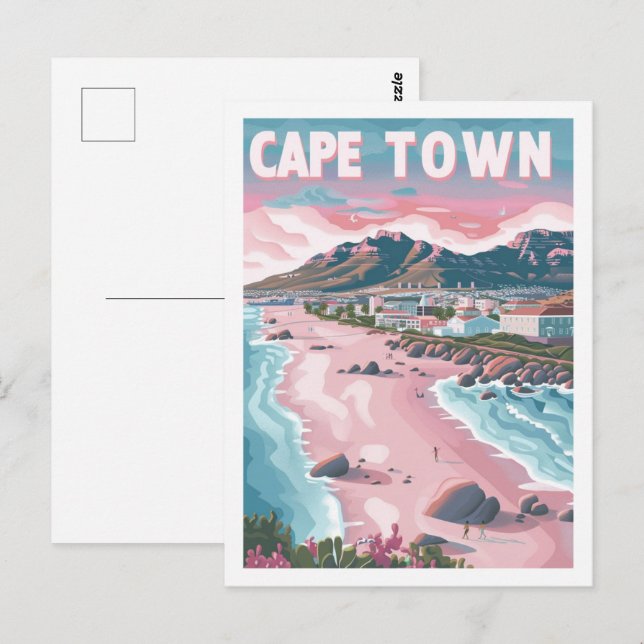 Kapstadt Südafrika Vintag Berühmter Reiseort Postkarte (Vorne/Hinten)