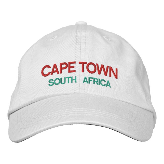 Kapstadt Südafrika Zollhut Bestickte Kappe (Vorderseite)