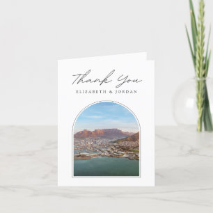 Kapstadt Table Mountain Blanko-Dankeskarten Dankeskarte