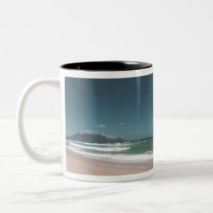 Kapstadt Table Mountain Ozean Zweifarbige Tasse