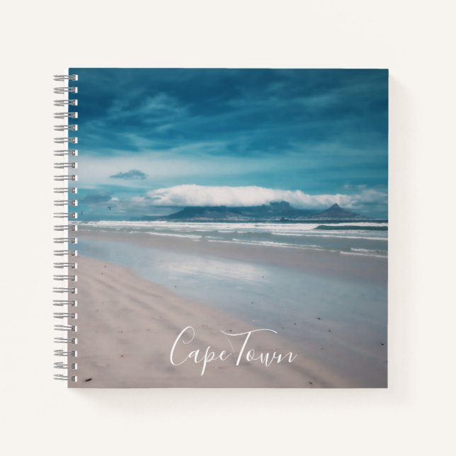 Kapstadt Tafelberg Beach Ocean View Notebook Notizbuch (Vorderseite)