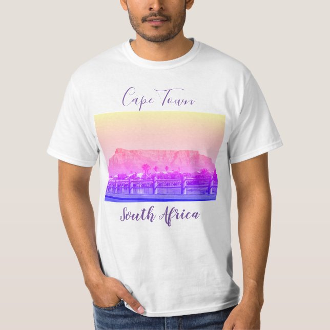 Kapstadt Tafelberg Blick Landschaft T - Shirt (Vorderseite)