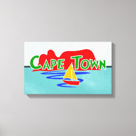 Kapstadt Tafelberg gezapfte Canvas Print Leinwanddruck
