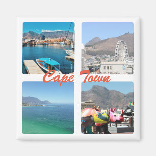 Kapstadt Tafelberg OzeanCollage Magnet