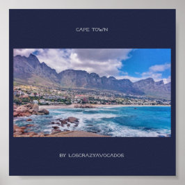 Kapstadt Tafelberg Strand Ozean View Poster