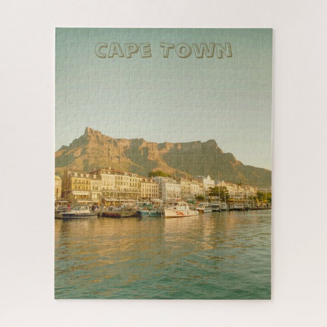 Kapstadt Vintage Table Mountain Hafen (Vertikal)