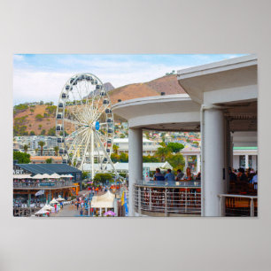 Kapstadt Waterfront-Bereich Stadtansicht Südafrika Poster