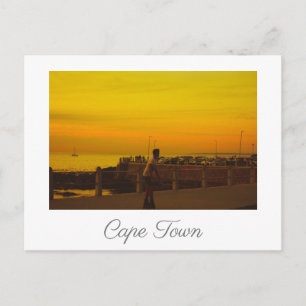 Kapstadt ZA Seepromenade Sonnenuntergang Postkarte