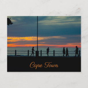 Kapstadt ZA Seepromenade Sonnenuntergang Postkarte